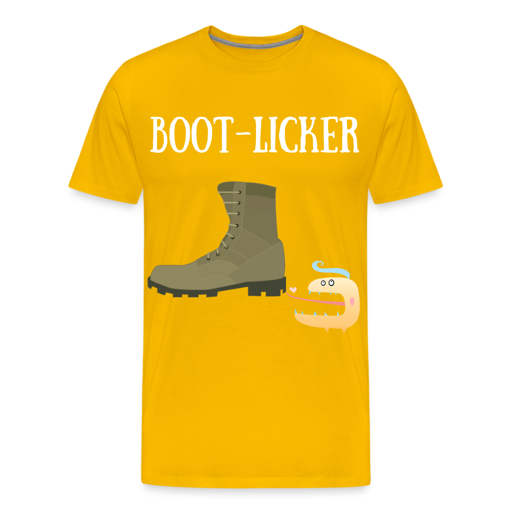 T Shirt - Boot-Licker - sun yellow