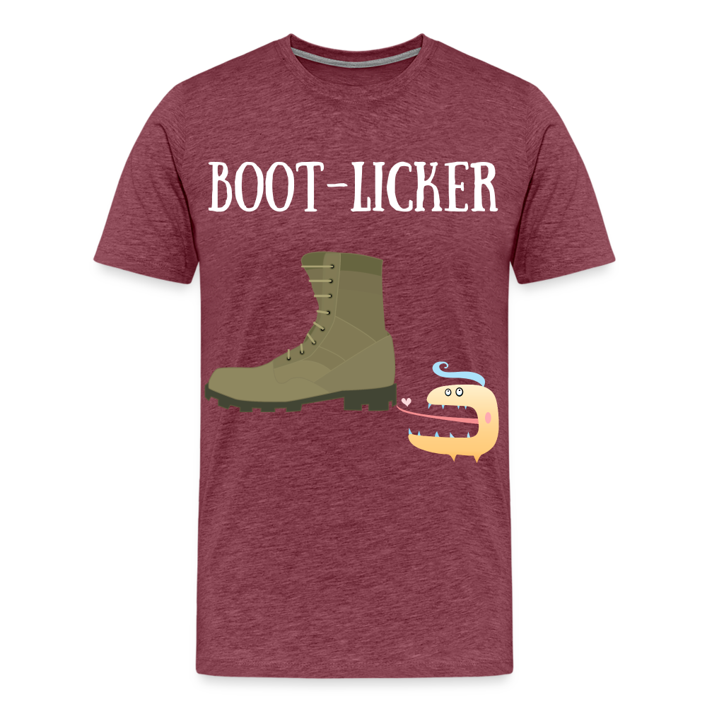 T Shirt - Boot-Licker - heather burgundy