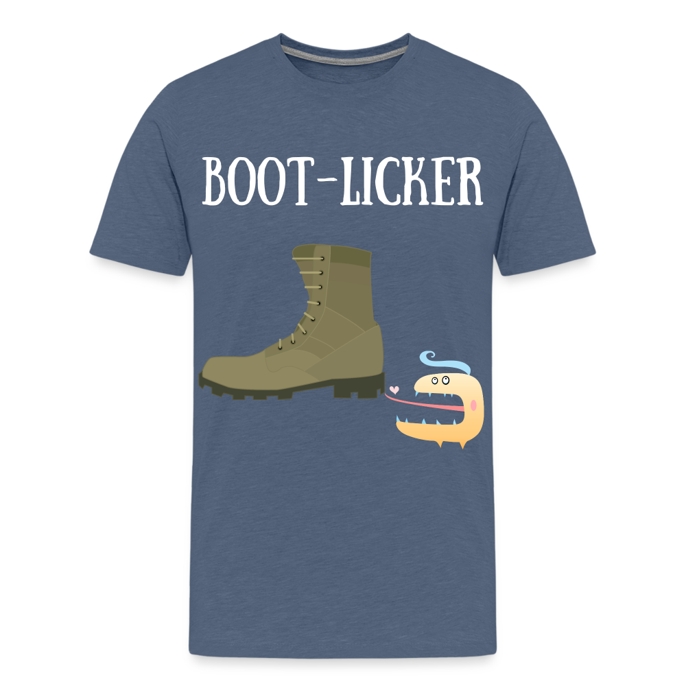 T Shirt - Boot-Licker - heather blue