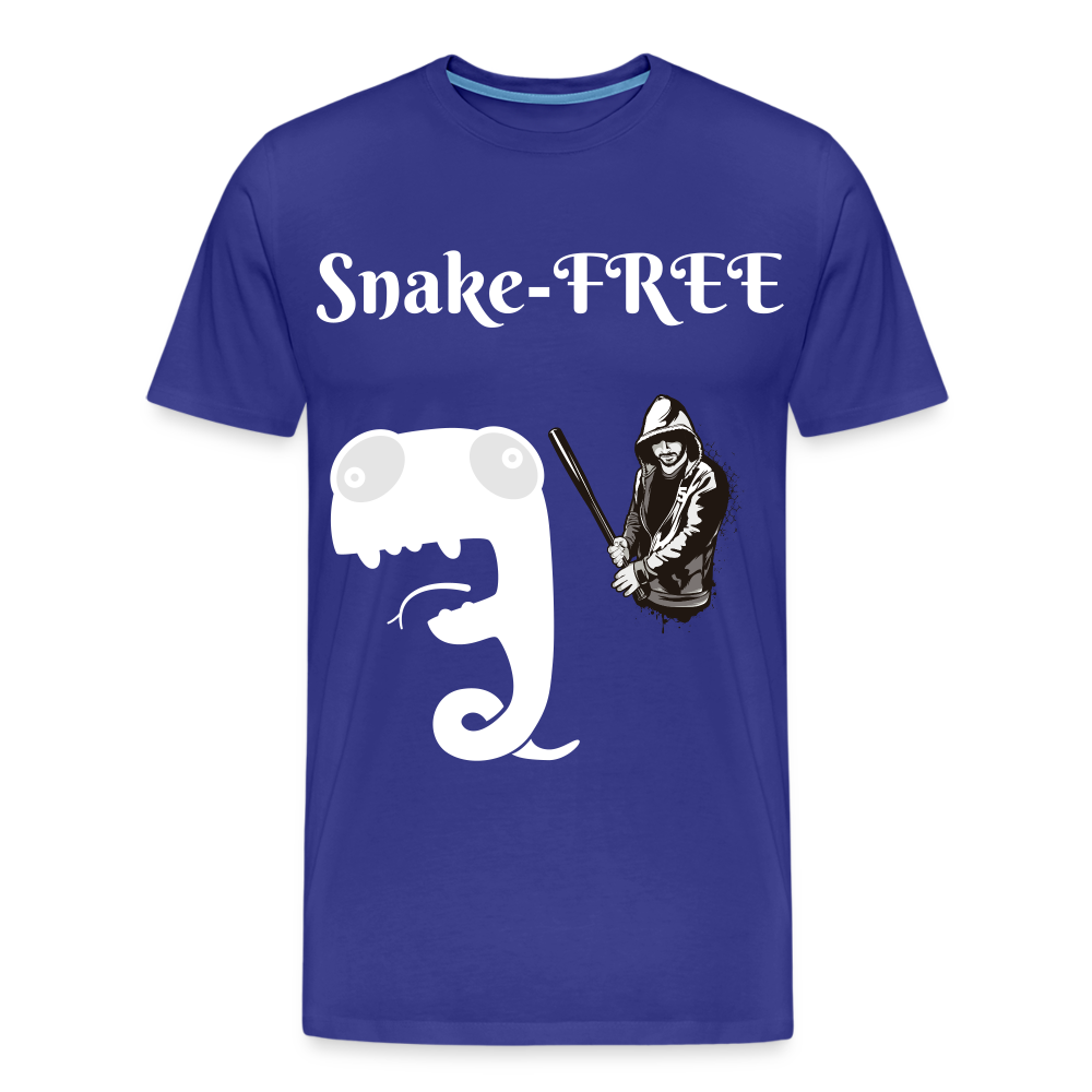 Men's Premium T-Shirt - Snake-Free - royal blue