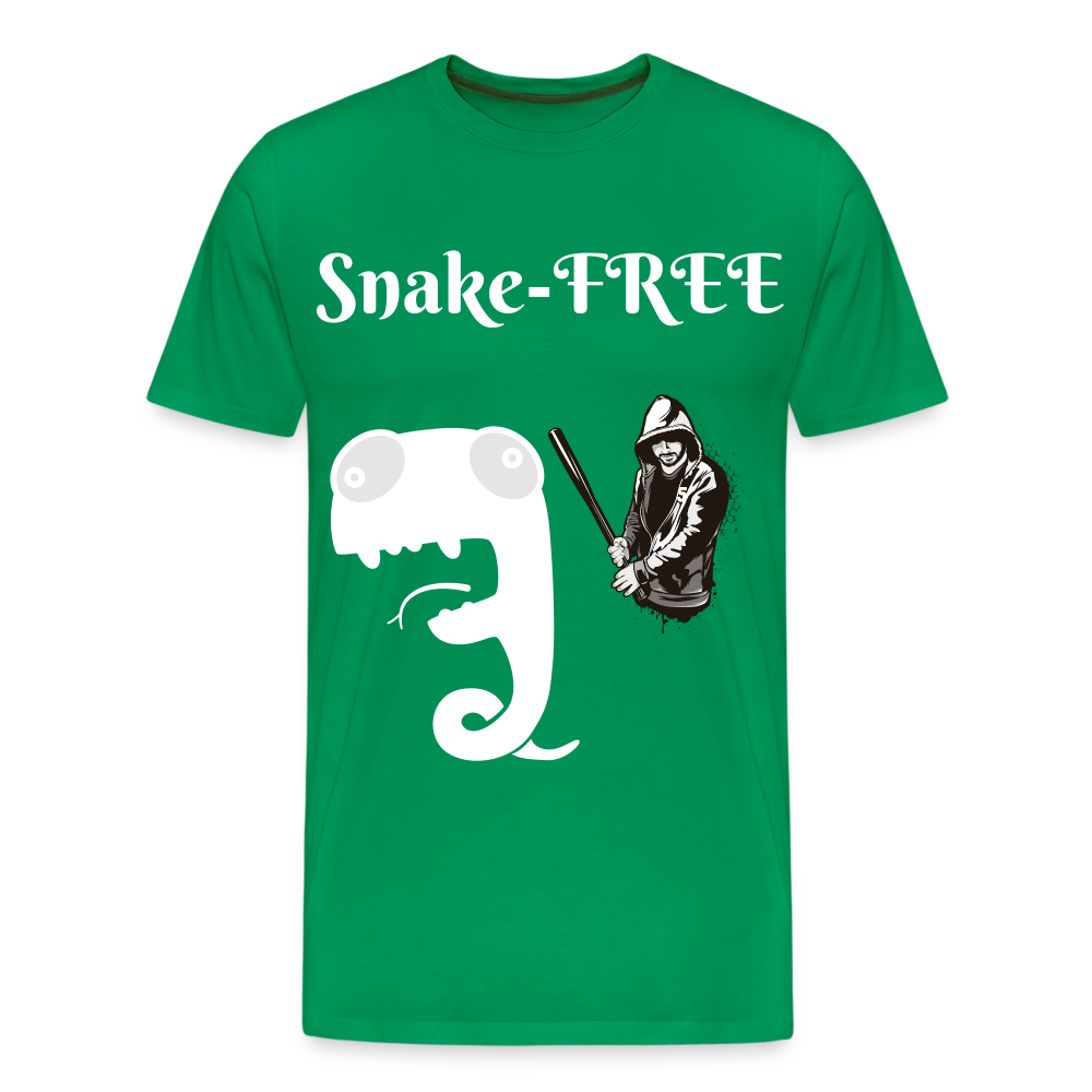 Men's Premium T-Shirt - Snake-Free - kelly green